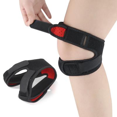 China Adjustable Patella Band Knee Pads Meniscus Knee Protector Sport Knee Protector Double Patella Traction Universal Tendon Strap for sale