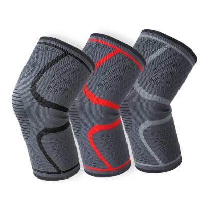 China Adult Customized Nylon Breathable Elastic Sports Knee Pads Running Volleyball Compression KneePads for sale