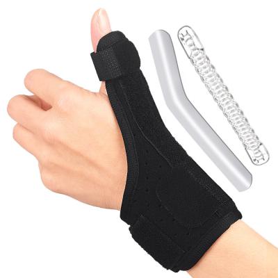 China Customizable Adjustable Hand Thumb Splint Wrist Support Stabilizer Arthritis Reliever Finger Splint for sale