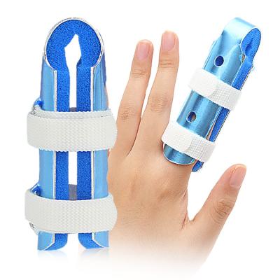 China High Quality Aluminum U Shaped Open Finger Fixator Open Finger Dislocation Hand Sleeve Fracture Support Finger Joint Clip for sale