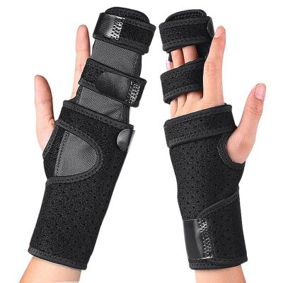 China Adult Multifunctional Finger Wrist Fracture Sprain Fixed Splint Adjustable Carpal Tunnel Support Wrist Splint for sale