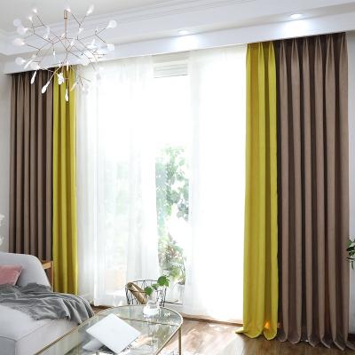 China Decoration Blackout Factory Supply Luxury Meteor Shade Curtins Splicing Shade And Curtain For Living Room / for sale