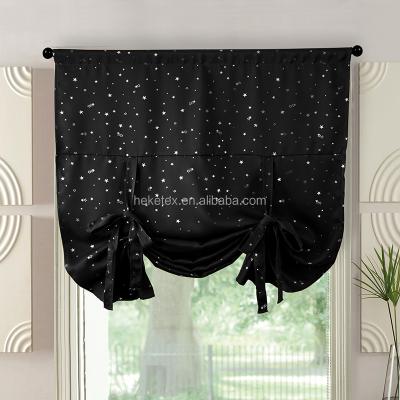 China Blackout Blackout Bedroom Printed Custom Size Kids Blackout Roman Curtain For Window Sitting Room for sale