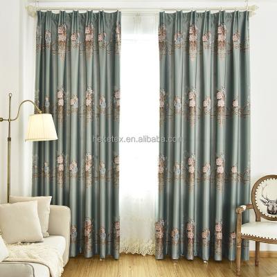 China Blackout Jacquard Blackout Ready Made Curtains With Ring Decorations For Around The Curtain for sale