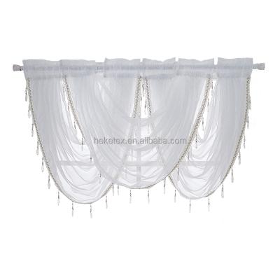 China Insulated Cheap Shiny Silver Luxury Curtain Valance For Curtain Living Room/ for sale