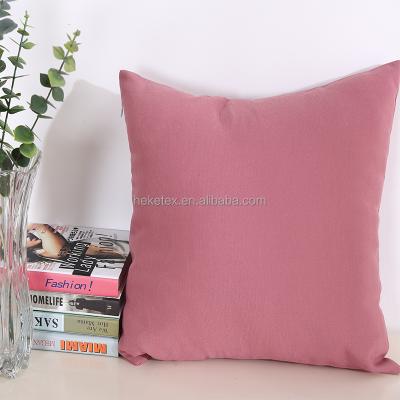 China PORTABLE Rectangular Pink Solid Pillow Cover European Cushion Covers For Sofa& for sale