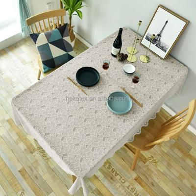 China Wedding Disposable Pure White Rectangular Table Polyester Table Cloths Large Sizes For Weddig Restaurant for sale