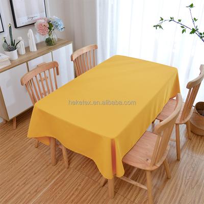 China Hot Selling Waterproof Wholesale Colorful Solid Party Cloth Waterproof Tablecloth for Kitchen Table for sale