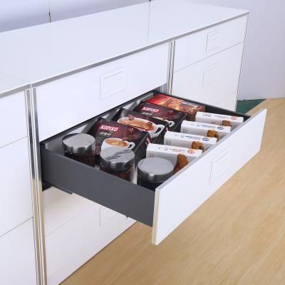 China 450mm Modern Custom Soft Narrow Slide Wall Drawer Slim Tandem Box for sale