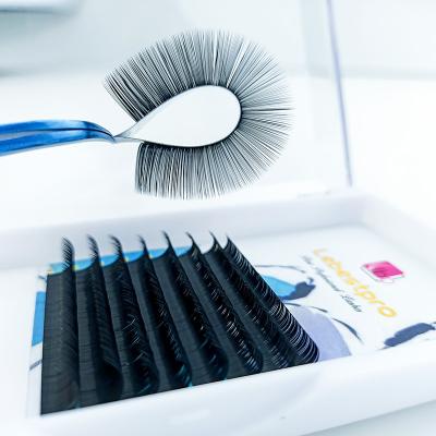 China Natural Single Lashes Long Tray 0.03 Different Extensions 0.05 0.07 0.10 0.15 Wholesale Volume False Eyelash Extensions for sale