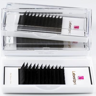 China Long Natural Private Label 0.03 Korean Eyelashes 0.03 Pbt Volume 0.05 0.07 0.10 0.15 Wholesale Classic False Eyelash Extensions for sale