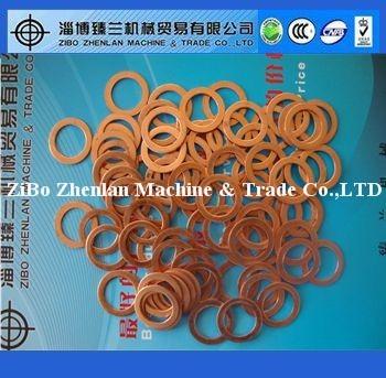 China Copper / Brass Diesel Oil Injector Copper Gasket / Copper Wedge Gasket for sale