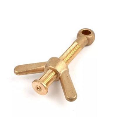 China Stainless Steel Brass Eye Bolt With Wing Nut for sale