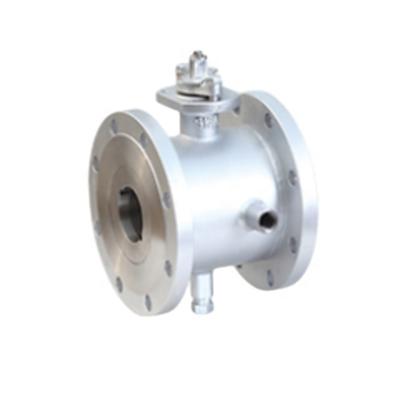 China 316 Stainless Steel Lined KTM Ball Valve Control Valve Flange Connected Match With Manual Actuator for sale