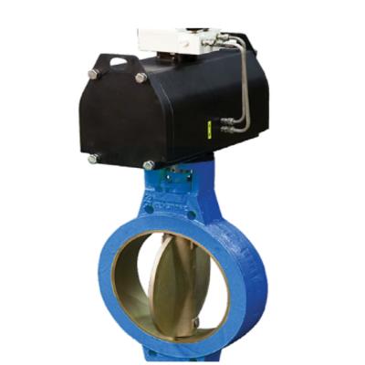 China F634 Cast Iron Butterfly Valves Mud Trapezoidal Control Valve Light / Mud Iron Medium Duty Butterfly Valve for sale