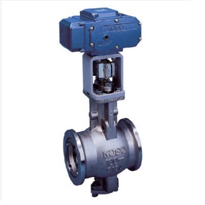 China KOSO Rough Linear Eccentric Type Segmental Ball Valves 210E Control Valve With Valve Positioner for sale