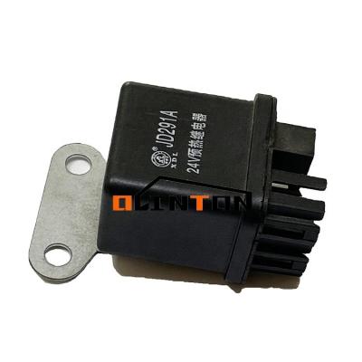 China Excavator 24V Preheating relay Part Number JD291A Digger Spares Electric Parts for sale