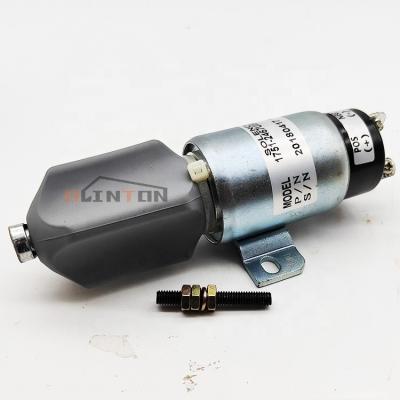 China E200B E320 Excavator Stop Solenoid Switch For S6K HD700-5/7 6D31 6D14 12V 24V 1751-2467 for sale