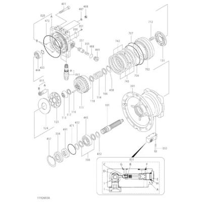 Cina Top- Opere di costruzione ZX330-3F ZX330-5G ZX350LC-3F ZX350LCN-3 Parti di ricambio per escavatori in vendita