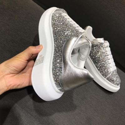 China Cushioning high quality Park texture men's and women's sequins running shoes Jung Su Alex park high walking sequins shoes for sale