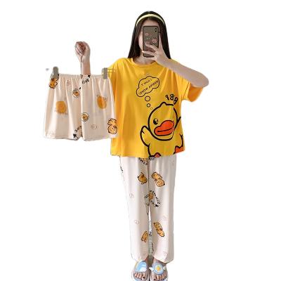 China QUICK DRY cute loose sleepwear for factory direct wholesale home cotton sleepwear set for sale