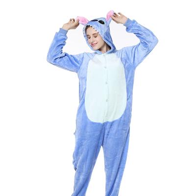 China 2021 hottest winter 2pcs cartoon print women pj sets warm fleece girls flannel sleepwear for sale