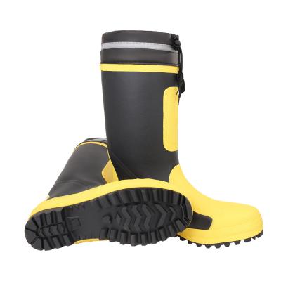 China Trend Fashion Fashion Rubber Steel Toe Boots Custom Logo Anti Rain Impact Safety Boots for sale