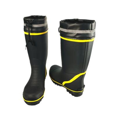 China Fashion Trend Toe Impact Ladies Safety Steel Boots Anti Workers Fashion Men Rubber Rain Boots for sale