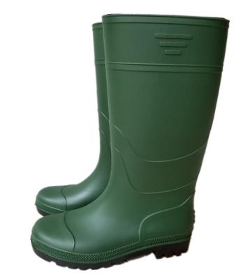 China Hot Selling EVERGREEN Women's Waterproof Women's Reject Plastic Shoes PVC Rubber Rain Boots for sale