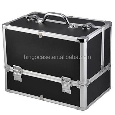 China Waterproof Dustproof Shockproof Aluminum Case Box Multi Tier Trunk Carry Case for sale