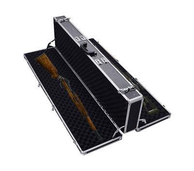 China Rifle Case Gun Double Hard Durable Aluminum Frame Hunting Carry Box Storage for sale