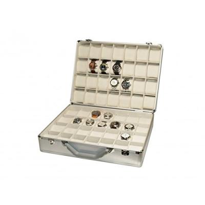 China Durable storage box for 56 aluminum watches. Suitcase for sale