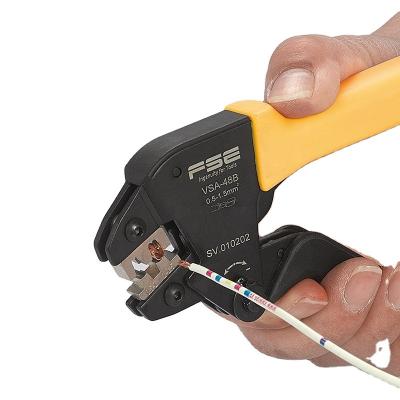 China Connectors Professional molds VSA-48B Mini Crimping Tools hand new design 22-16AWG, 0.5-1.5mm2 cable crimping plier for sale