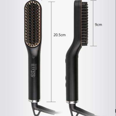 China Nondisposable 500 Degree Hot Sale Digital Hot Comb Hair Brush Comb Iron Straightening High Heat Hot Comb for sale