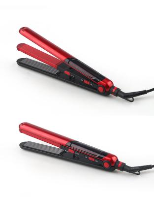 China Anti-scald 3 in 1 hair curler flat iron rose umate hair curler red satin design fashionable hair curler for sale