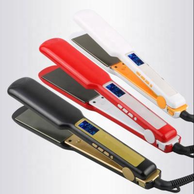 China Good multifunctional negative ion generator texture hair straightener and beard straightener and wide curler dish hair straightener for sale