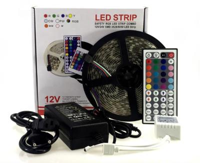 China Waterproof decoration DC 12V 24V smd 5050 5m 150led 300led rgb led light strips for sale