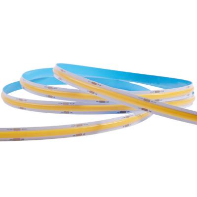 China Super bright decoration 12v 24v indoor flexible warm white 5m IP20 cob led strip for bedroom home decoration for sale