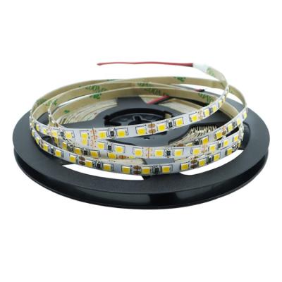 China Indoor decoration 12v multimeter led smd ip20 2835 120 warm white flexible wire strip for sale