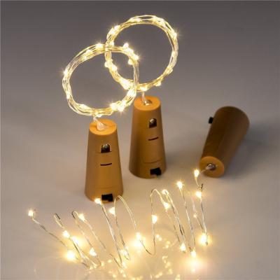 China String Light Wine Bottle Lights Battery Operated Led Candle 2m 20 LED Diy Mini Light String for sale