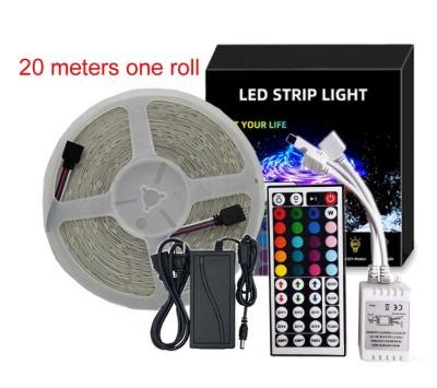 China Roll Room Decoration Kit 12v smd 5050 rgb ultra long decoration 20m led strip light 20m for sale