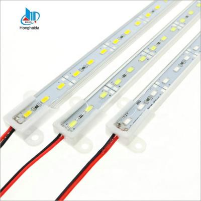 China Jewelry cabinet 12v IP20 IP65 smd 5050 5630 5730 2835 72 led aluminum bar lead sour strip light for jewelry cabinet for sale