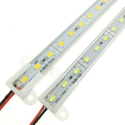 China Waterproof 12v meter smd 5630 profile 5730 aluminum led strips rigid bar for sale