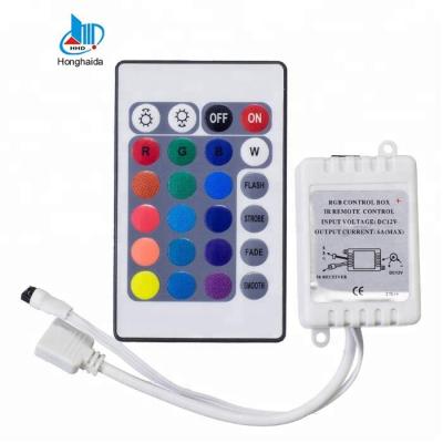 China Best Price 24 Head IR RGB Led Strip Controller 61*35*22mm for sale