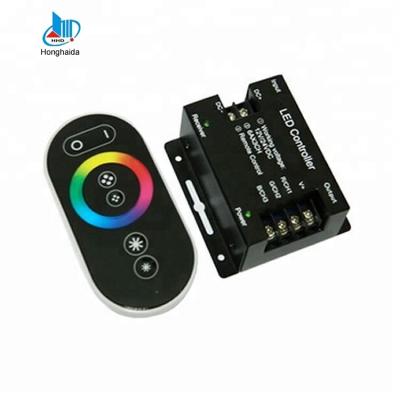 China Control Lights DC12V-24V 18A RGB Led Strip Control RF Wireless Remote Touch Led Controller for sale