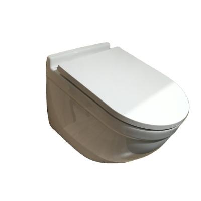 China 180 mm P-trap Ceramic Wall Hung Toilet Professional Chinese Manufacture Double-flush Toilet for sale