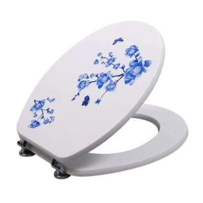 China Angel Shield Molded Wood Shape European Toilet Seat Fancy Elderly Shape Low MOQ Sanitary Toilet Seats Low MOQ U-Size Slow-end Toilet Seat Cover for sale