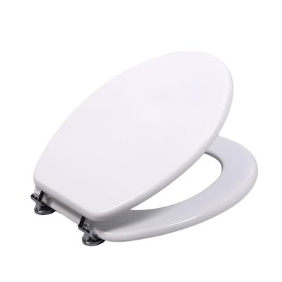 China Slow-end Customized Easy Matching Color Pattern Styled PU Wood Toilet Seat Cost-Effective Toilet Seats Angel Shield Molded Wood for sale