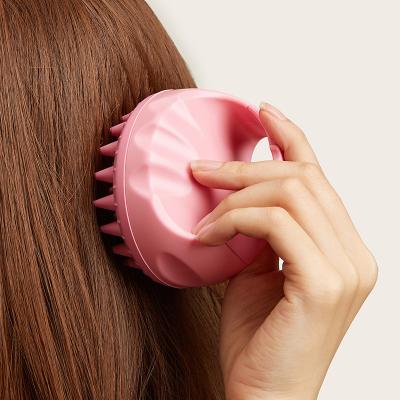 China Private Label Silicone Hair Scalp Head Hair Brush Shampoo Brush Waterproof Custom Soft Comb Silicone Brush for sale