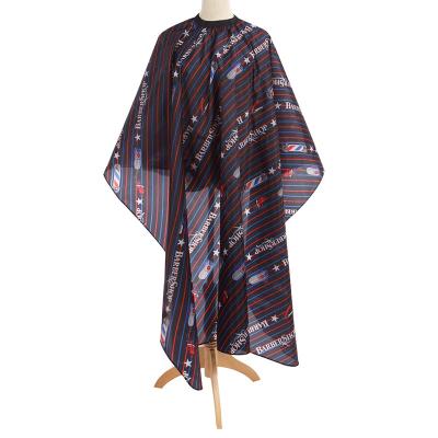 China Barber Cape New Fashion Hairdressing Cloth Star Stripe Turn Light Star Salon Capes Beauty Salon for sale